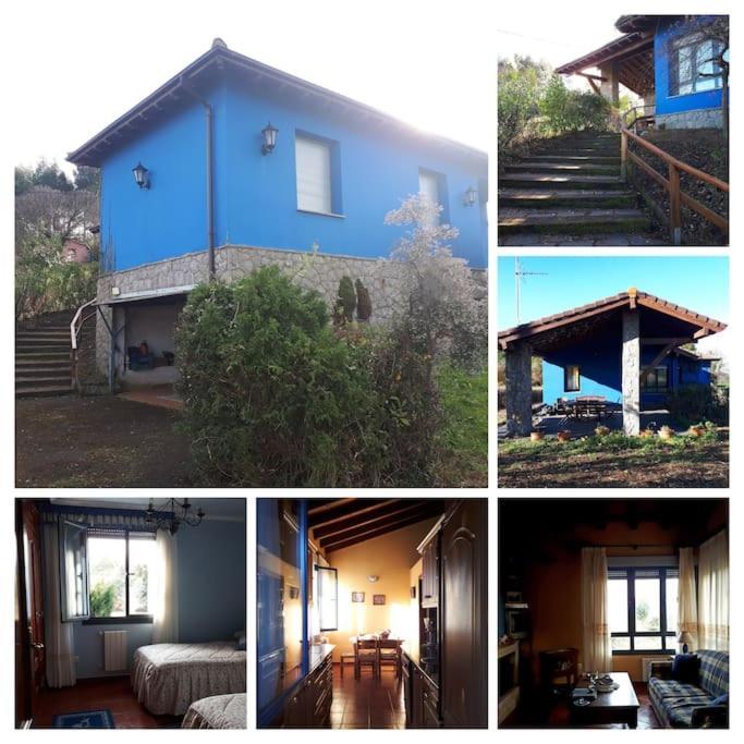 La Casa Azul De Lua Un Lugar Magico Villa Juncedo Buitenkant foto
